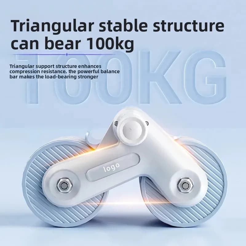 Automatic Rebound Ab Roller, Portable Home Fitness Equipment for Body Building, Abdominal Muscle Core Training Workout Wheel