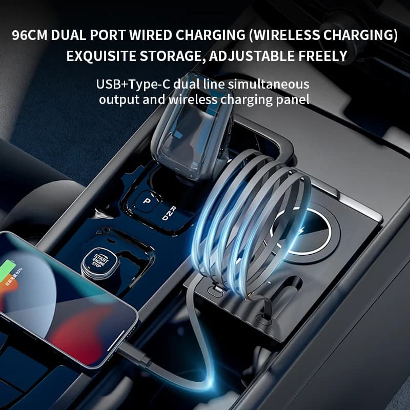 Docking Station per Volvo, Caricatore Rapido per Auto 130W, Splitter Accendisigari, Convertitore USB Compatibile con XC40 XC60 XC90 S60 S90