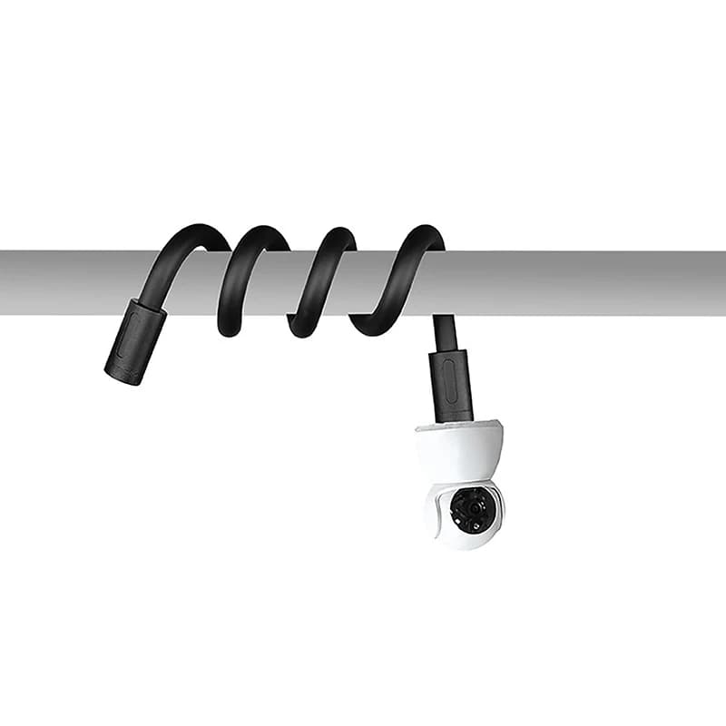 Supporto Universale con Braccio Lungo Regolabile per Microfono e Telecamera, Base a Morsetto Senza Foratura con Attacco a Vite da 1/4 per Monitor Remoto