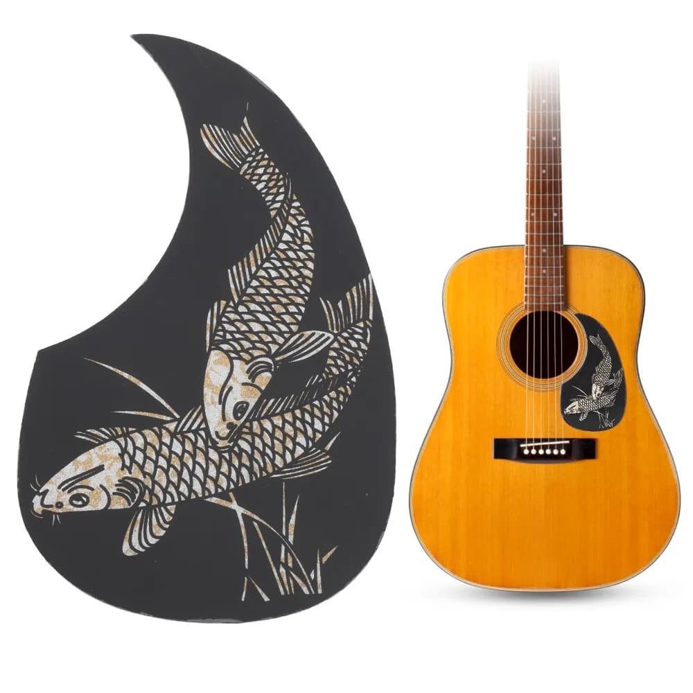 ​ Autoadesivo ​ Adesivo per Battipenna Chitarra ​ Decorazione con Motivo a Pesce Jinsha ​ Pick Guard ​ Anti-graffio ​ Piastra antigraffio ​