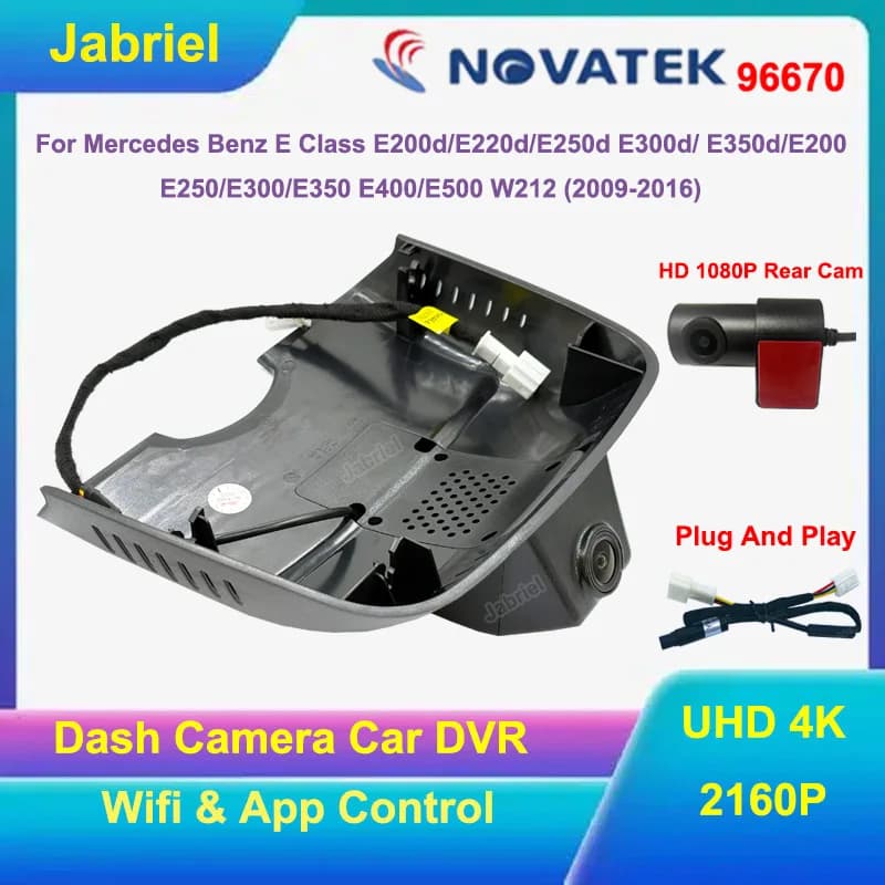 UHD 4K Auto Dvr for Mercedes Benz W212 E200d/E220d/E250d E300d/E350d/E200 E250/E300/E350 E400/E500 2009-2016 Auto Dash Cam