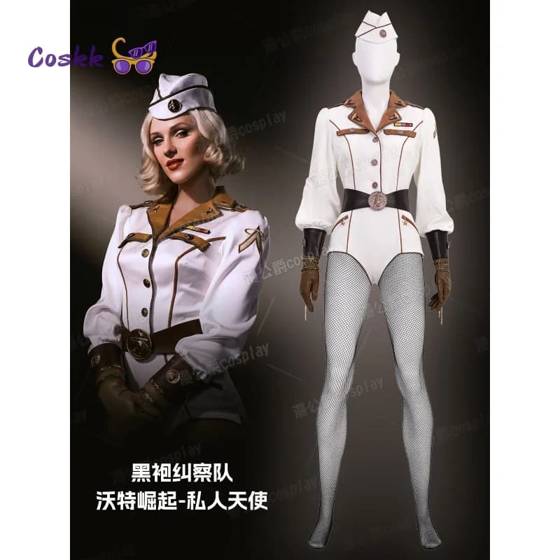 Vought Rising Private Angel Costume Cosplay Donna Sexy Bella Tuta Cappello Uniforme Halloween Party Gioco di ruolo Outfit
