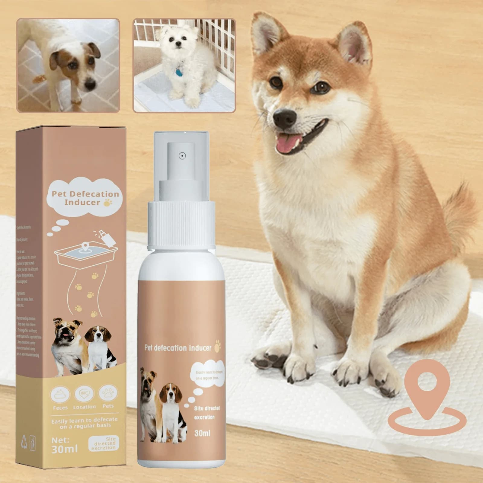 Pet Defecation Inducer Spray Positioning Defecation Indoor Outdoor Cat Potty Urinate Trainer Liquid Dog Toilet Training Spray