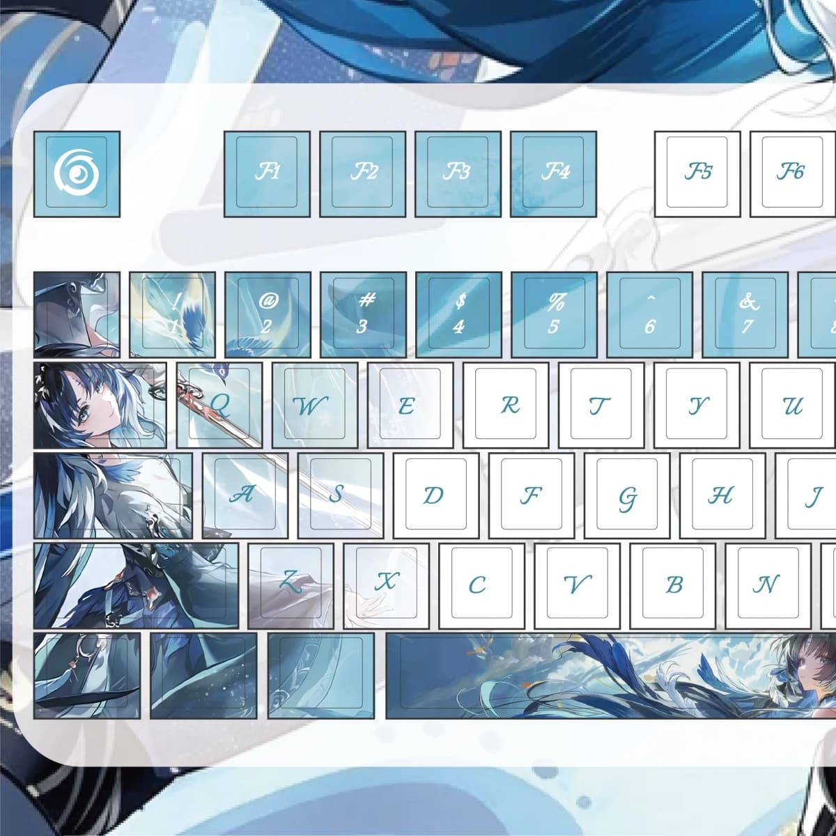 MAIMOOO Yangyang Xuanling Keycaps Cherry Profile Wuthering Waves Cartoon Anime Game PBT Custom Mechanical Keyboard Keycap Gifts