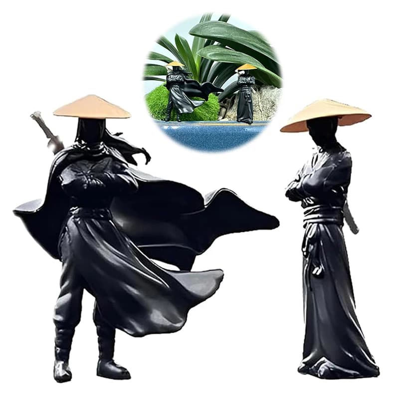 Fantastico cinese Kung Fu Spadaccino Miniature Interni auto Bambola Cavaliere Schermo del computer Ornamenti da tavolo Mini Figurina di paesaggio