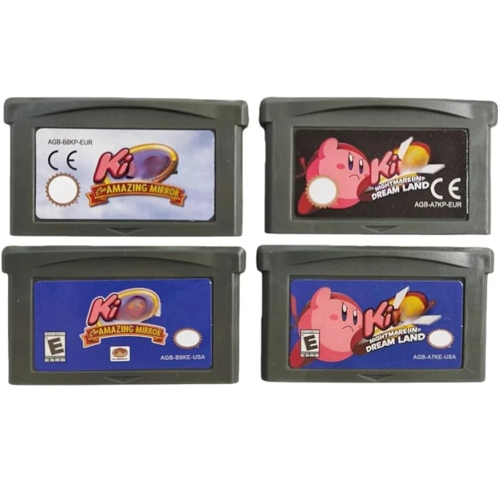 Cartuccia di Gioco Kirby 32-Bit per GBA, Scheda Console per Videogiochi Amazing Mirror Nightmare in Dream Land per GBA NDS