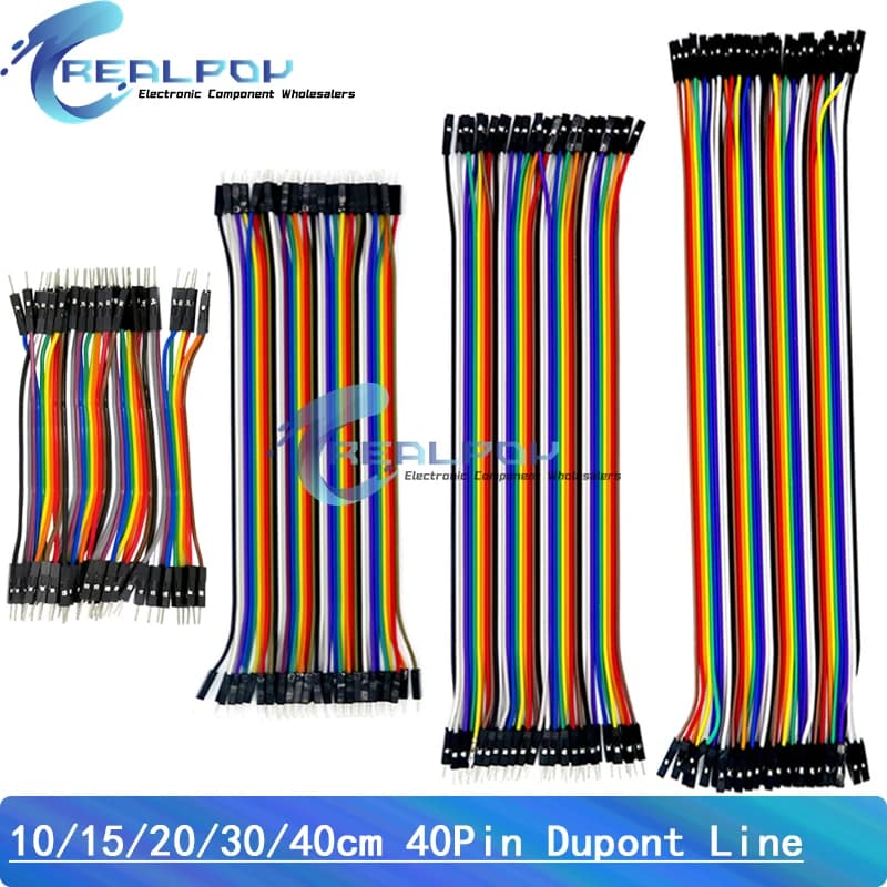 40PIN Dupont Linea Maschio A Maschio Femmina A Femmina Maschio A Femmina Ponticello Cavo 10 cm 20 cm 30 cm per Arduino KIT FAI DA TE