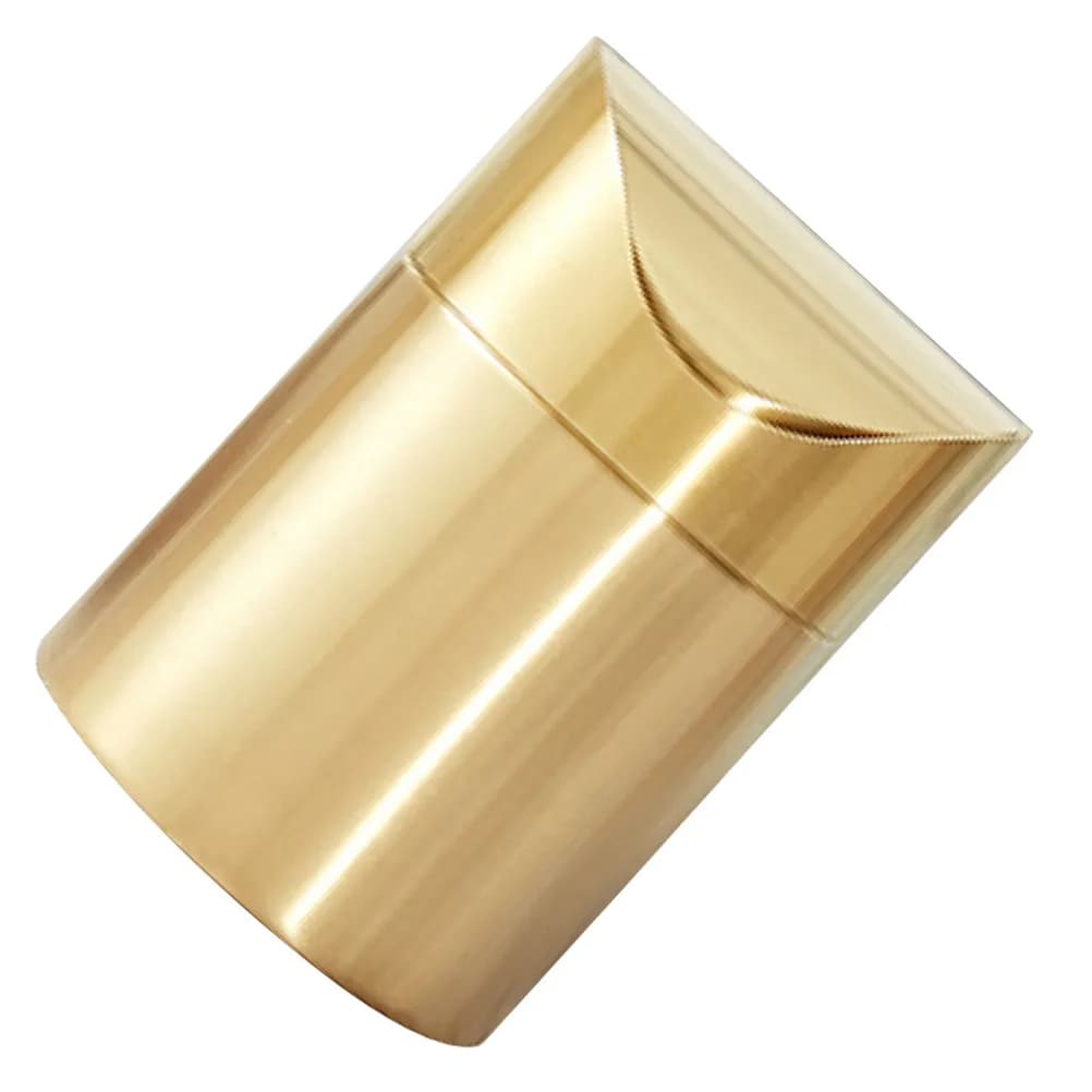 Mini Cestino in Acciaio Inox con Coperchio a Pressione per Scrivania, Bancone, Auto, Ufficio, Cucina, Elegante Finitura Dorata