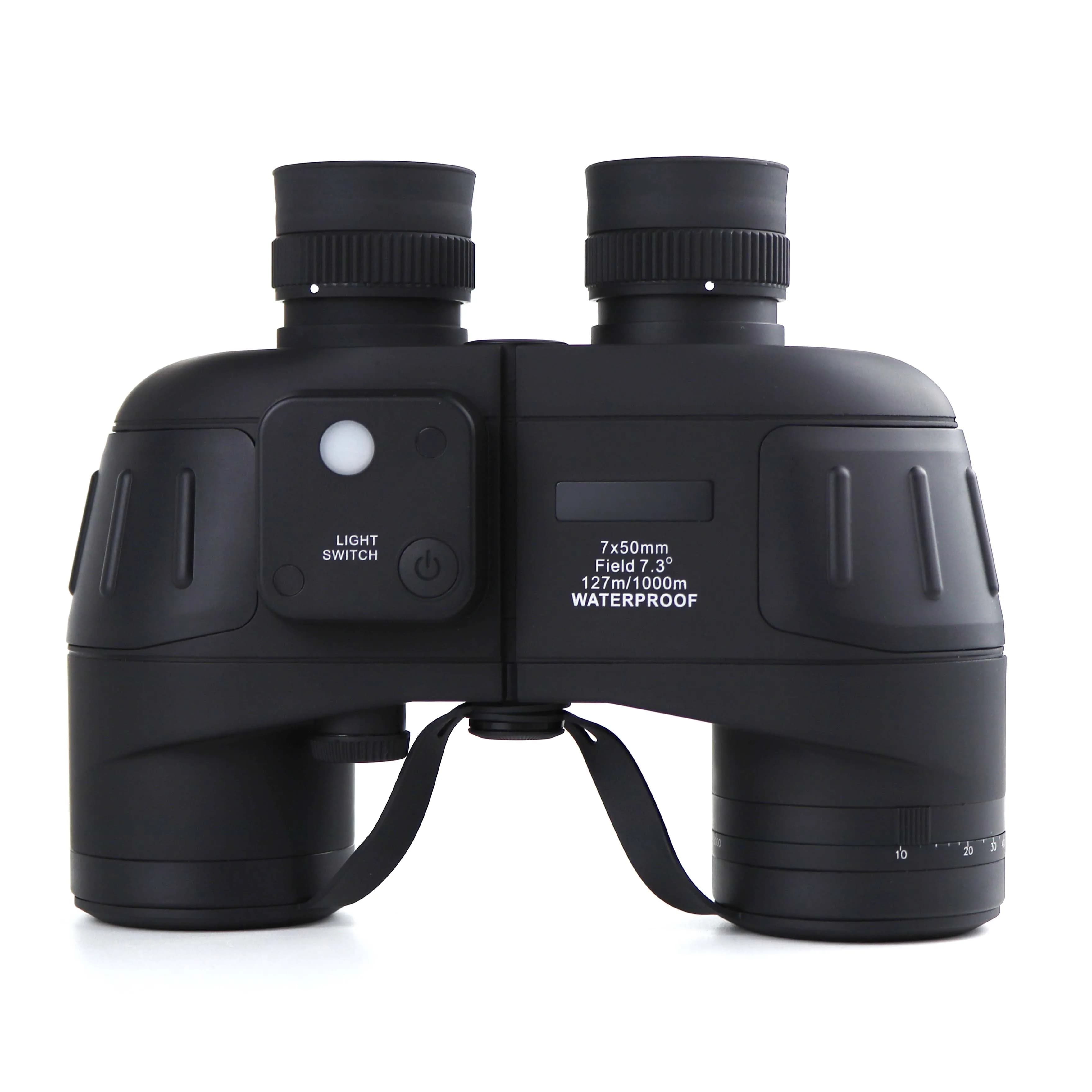 Binocolo marino impermeabile Telescopio binocolo impermeabile 7X50 10X50 di fascia alta con bussola telemetro