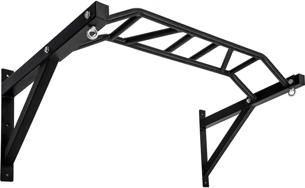 Traction bar and traction station mounted on the wall, traction bar for heavy load wall mounting, multi-handle home gym training