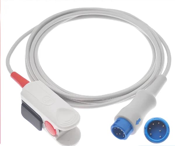 Compatible 7 pin pulsometer probe suitable for Mindray T5, T8, N17, uMEC6, IMEC8, ePM10 and imec12 monitors