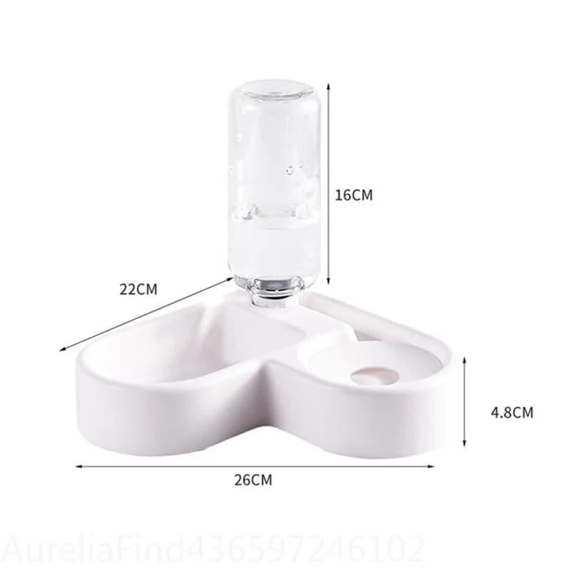 Multifunctional Dual‑Use Pet Bowl Automatic Water‑Feeding Food Bowl Moisture‑Proof Cat Dog Basin For Daily Feeding Drinking Supply