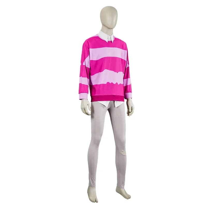 Disponibile per ragazzi solo bambino costume cosplay uniforme a maniche lunghe a righe rosa festa di Halloween diw; 3'f, 6;t.8'