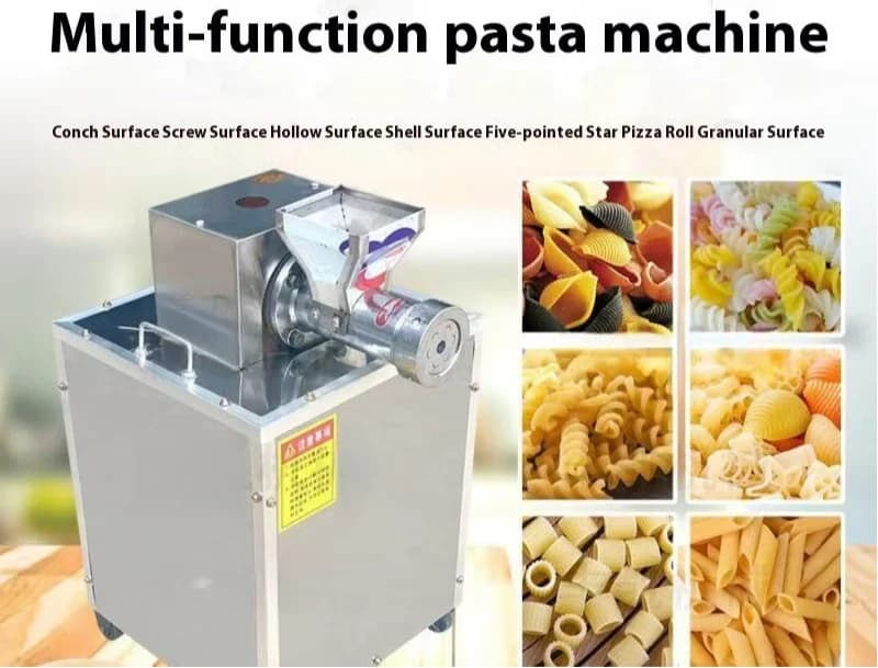 Macchina Estrusore Elettrico ad Alta Efficienza con Stampi Intercambiabili per Pasta e Maccheroni, per la Lavorazione di Riso, Mais e Farina