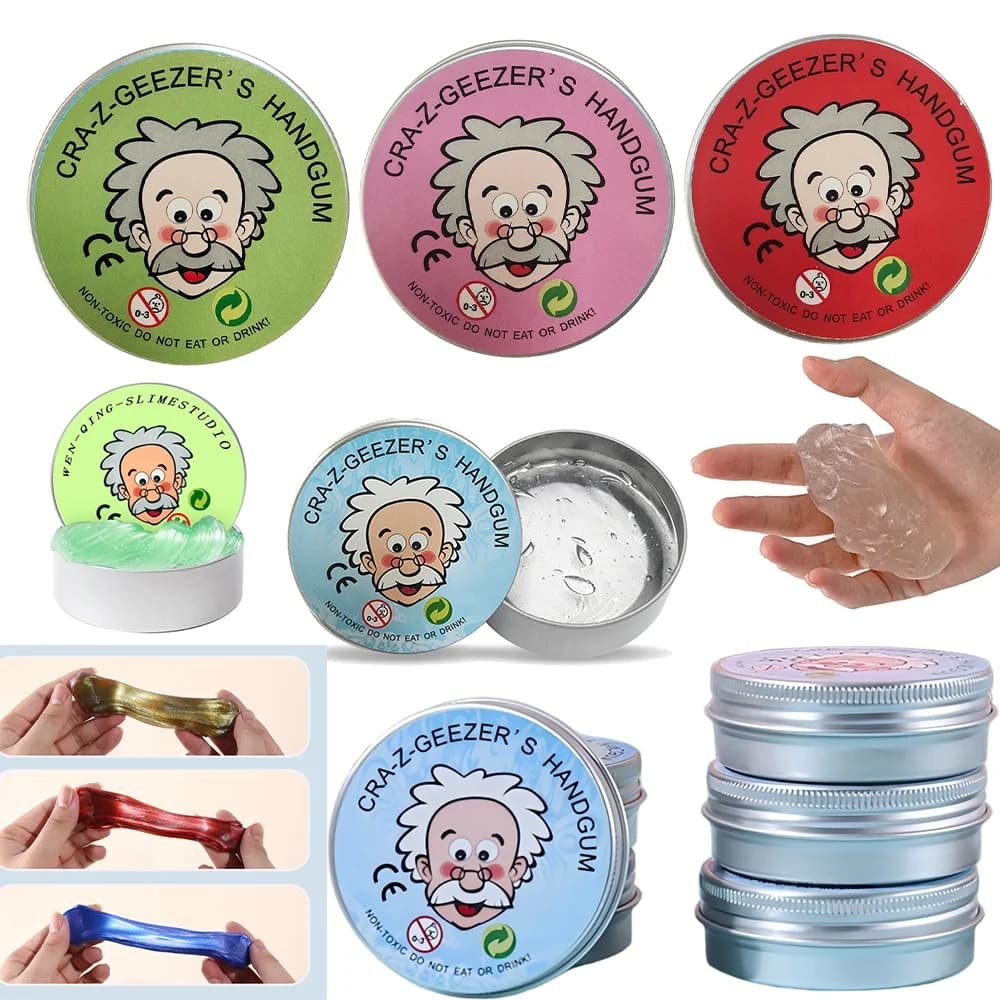 Nuovo Set di Slime Liquido Riutilizzabile, Giocattolo Antistress Sicuro per Bambini, Argilla Colorata Fai-da-Te, Pasta Modellabile