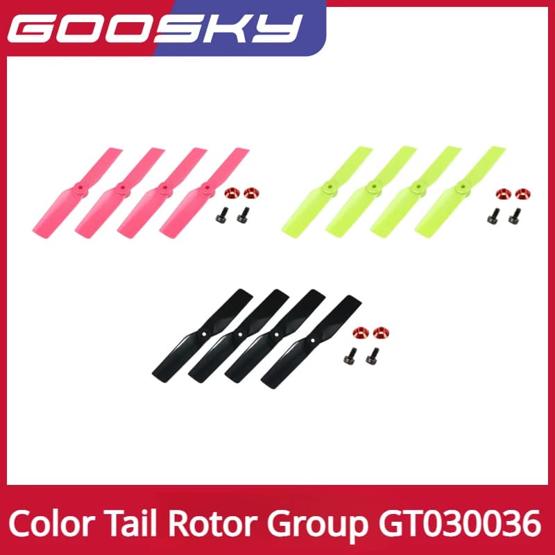 GOOSKY S1 RC Modello Parti di elicotteri Acrobazie 3D Colore Coda Rotore Gruppo GT030036