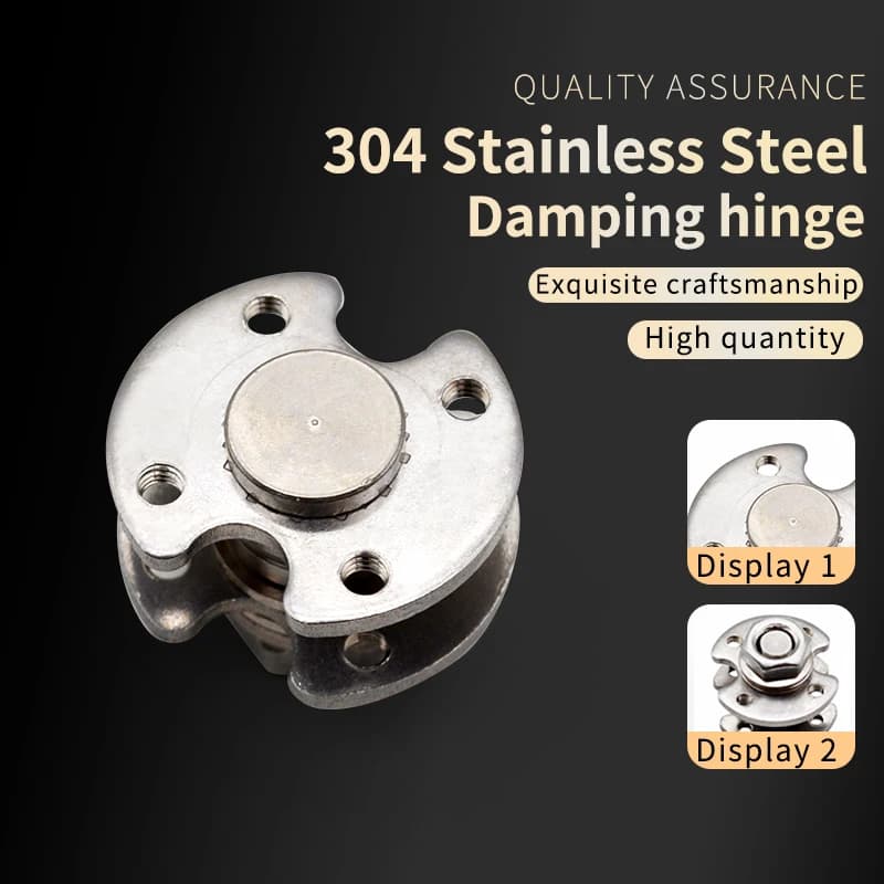 Damping Hinge 304 Stainless Steel Arbitrarily Stop Resistance Round Shaft 360 Degree For Cameras Hinge