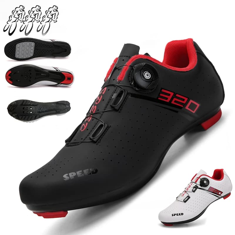 Unisex Cycling Shoes MTB Breathable Off-Road Mountain Bike Lock Shoes Road Bike SPD Pedal Booster High-Quality Cycling Equipment