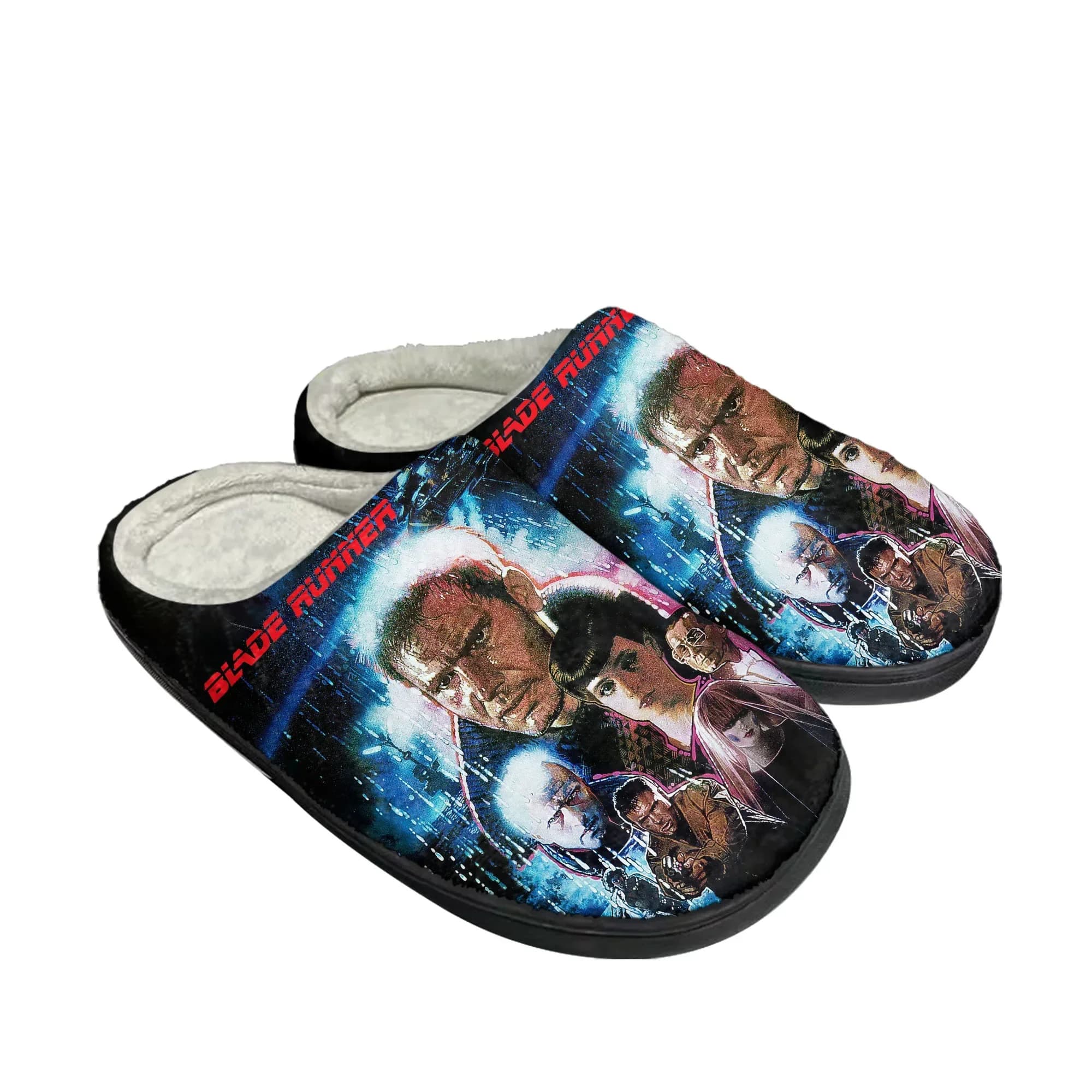 Blade Runner Movie Home Cotton Slippers Mens Womens Plush Bedroom Casual Keep Warm Shoes Thermal Indoor Slipper Customized Shoe