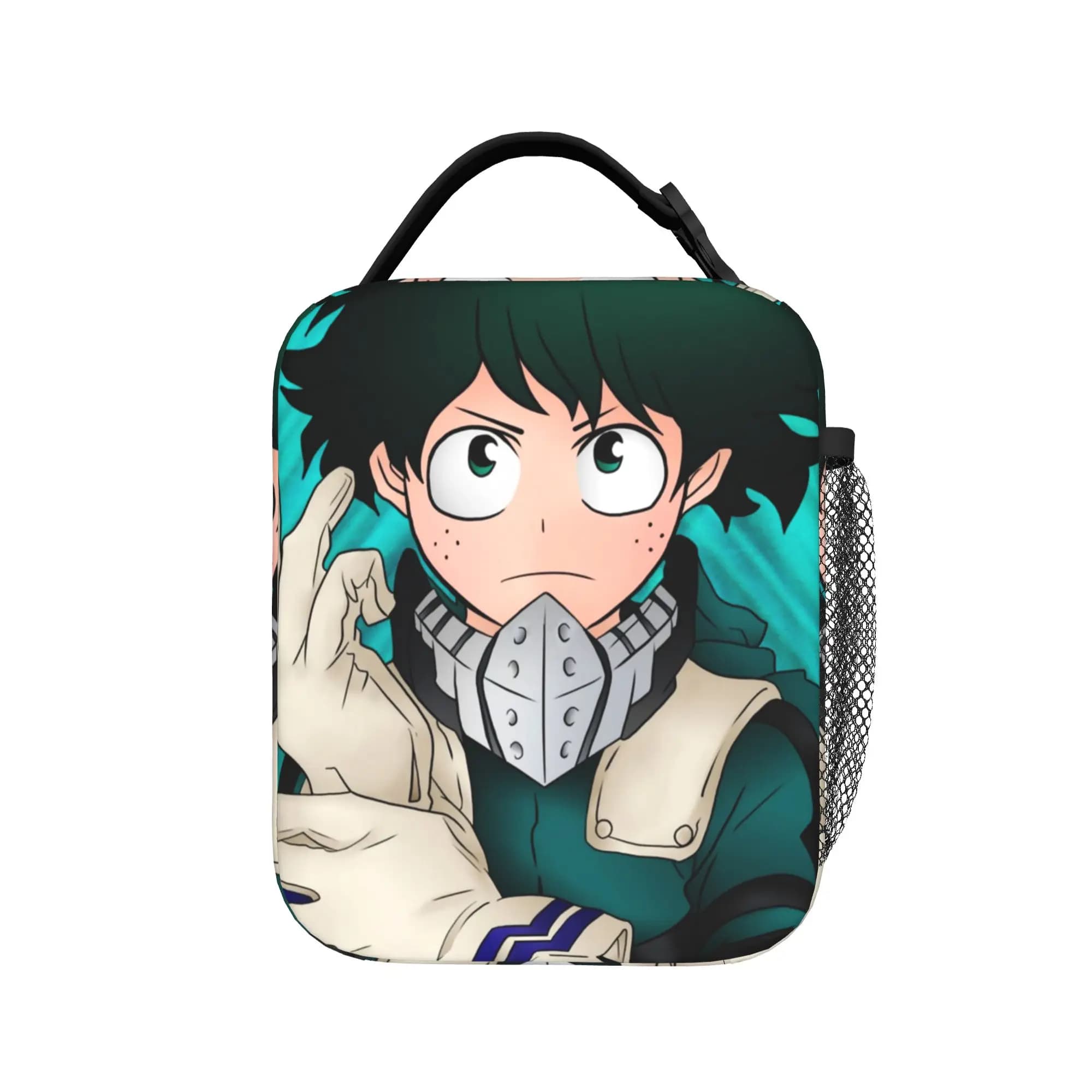 Borse termiche per il pranzo Deku My Hero Academia Anime, borse portatili per alimenti, contenitori termici per il pranzo