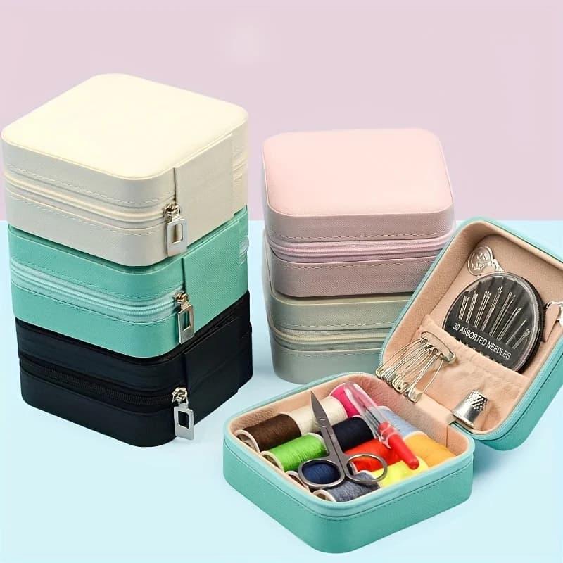 Borsa da cucito per la casa Scatola da cucito multifunzionale Scatola di immagazzinaggio Set Borsa per attrezzi da cucito di fascia alta portatile per dormitori di studenti