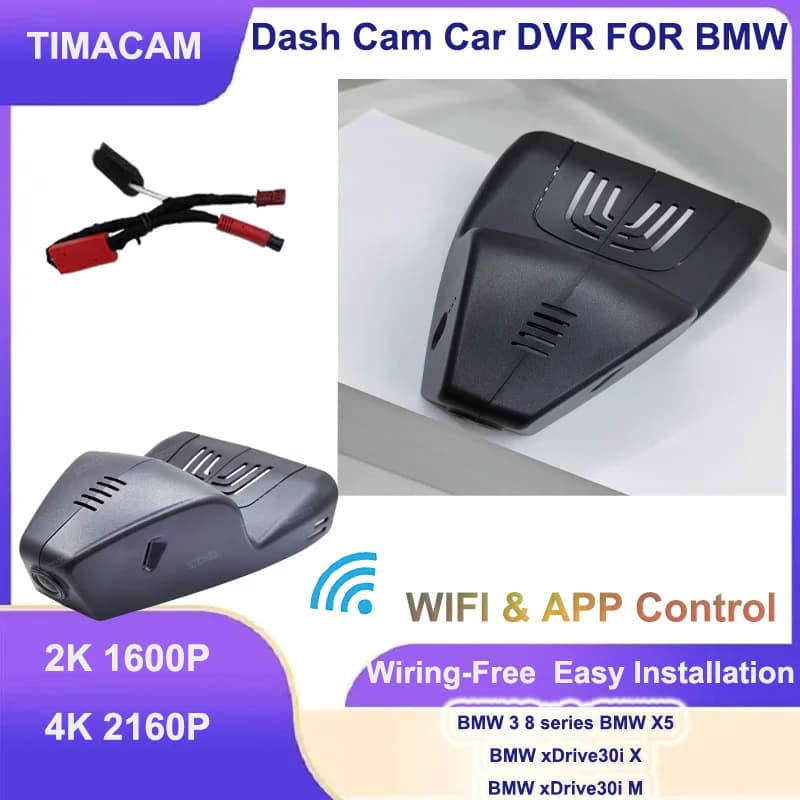 Plug and Play 2K 4K 2160P Wifi Car DVR Dash Cam Dual Cameras for BMW 3 series 8 series for BMW X5 / xDrive30i X / xDrive30i M