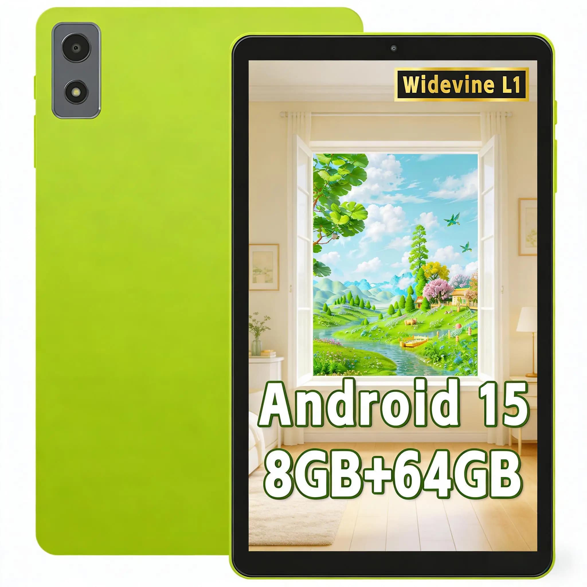 ANRY Y85 Tablet Android 15 HD 8.68''', Quad Core, 5000mAh Battery, Double Camera, Wi-Fi BT, GMS, Light for Studio, Video and Gaming