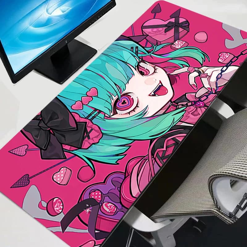 Tappetino per Mouse, Accessori per Laptop, Tappetino da Gaming per Tastiera, Tappetino da Scrivania Carino, Tappeto Kawaii per Ufficio e PC, Tappetini per Mouse Anime per Ragazze