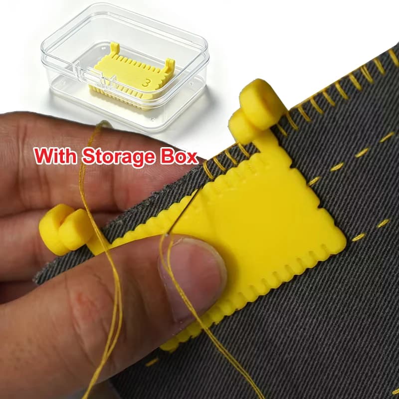 Sewing Guide Clip on Sewing Edge Guide Needle Caliber Portable Measuring Instrument for Beginners Quilting Crafting Edge Edge Feeder
