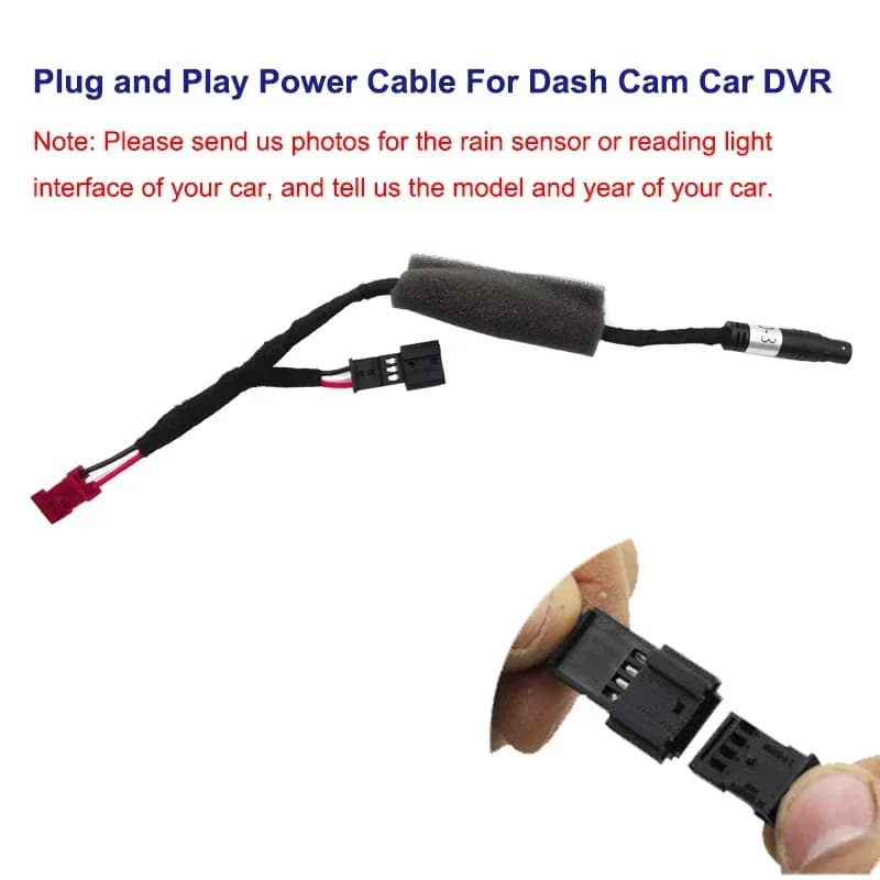 Jabriel New Plug and Play Power Cable For Car DVR Dash Cam For BMW For Audi For VW For Benz For Land Rover For Toyota For Volvo