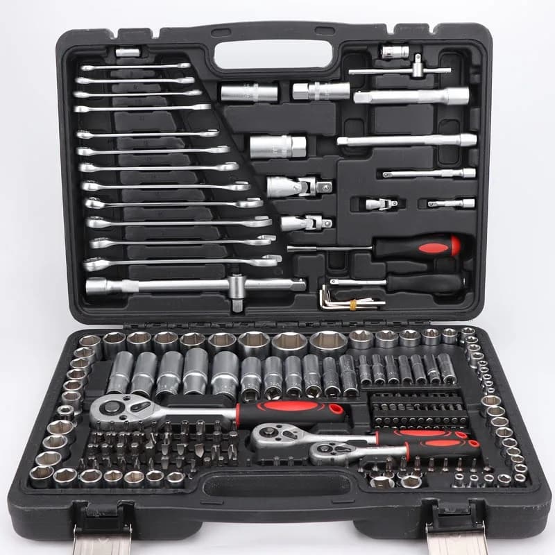 216 Professional Durable Steel Mechanical Tool Set Knife Key Screwdriver for Home Car Case