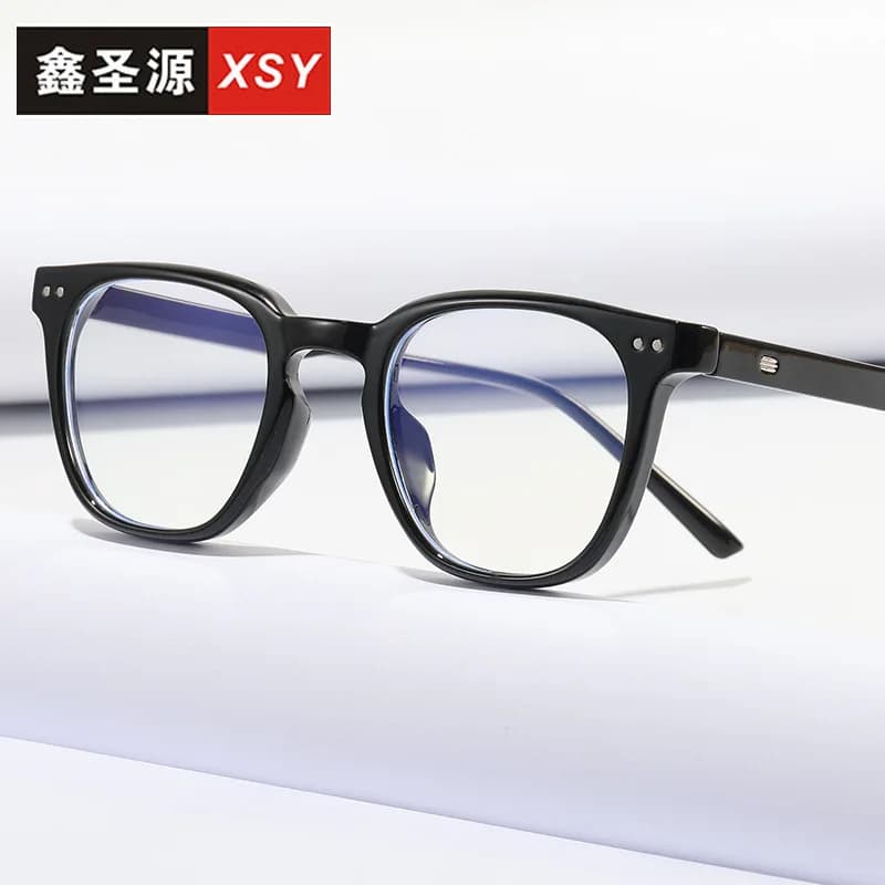 Montatura per occhiali da miopia trasparente da donna, modello influencer, occhiali piatti stile coreano 213, occhiali da uomo anti-luce blu
