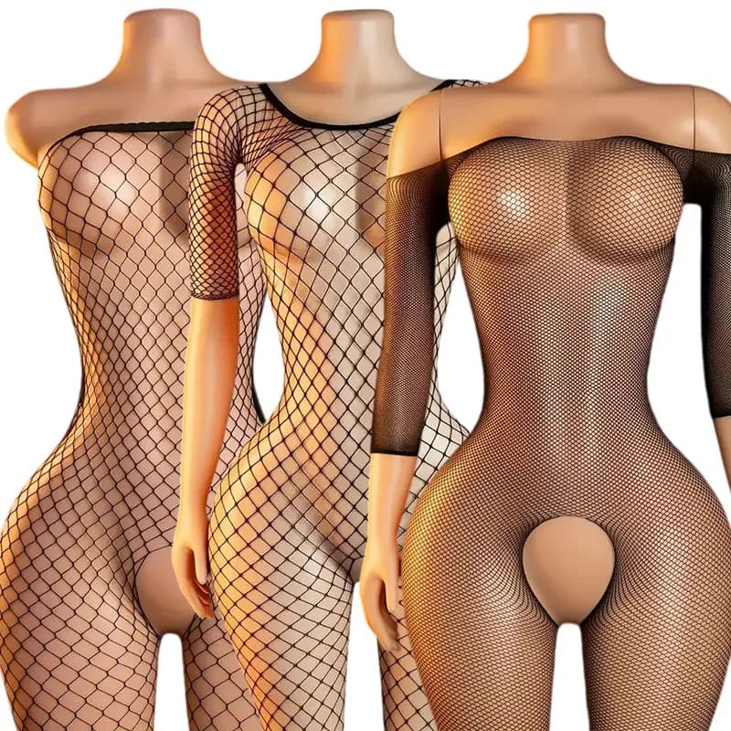 Porn 18 Intimate Sex Set Crotchless Sexy Lingerie Full Body Stocking Women Open Crotch Underwear Erotic Tights Fantasy Babydoll