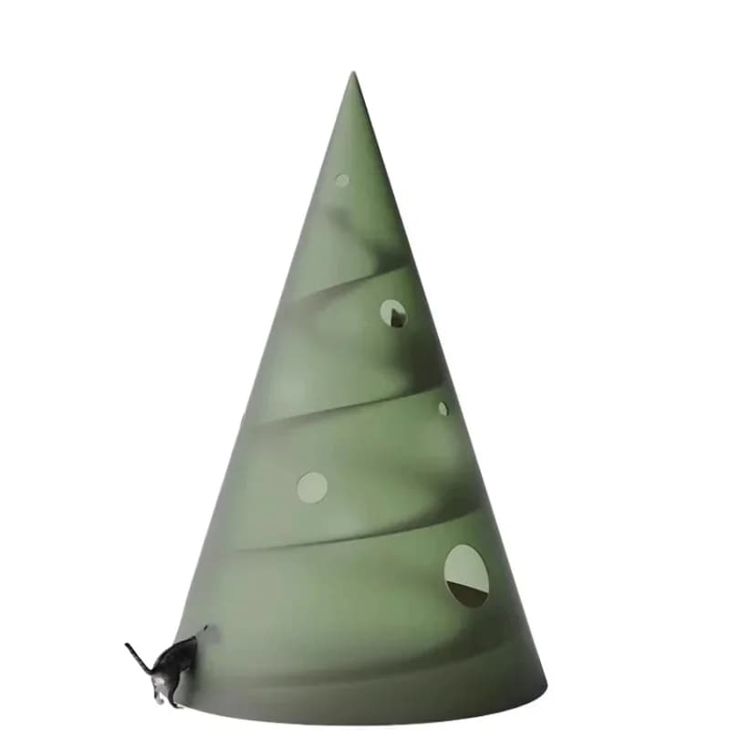 Enclosed multi-cat family Christmas tree cat toy tunnel slide cat climbing frame
