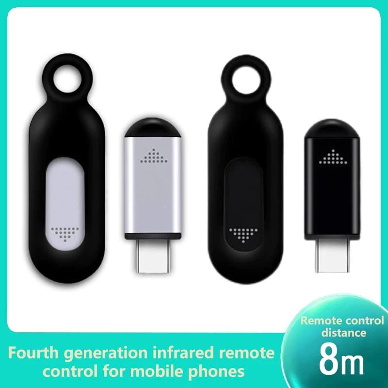 1 set di trasmettitori IR universali per smartphone - Mini telecomando di tipo C per TV, condizionatore, ventola, fotocamera e dispositivi domestici