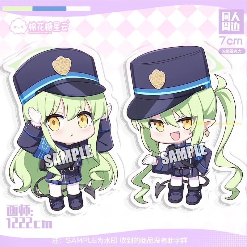 Game Peripherals Blue Archive Tachibana Hikari Acrylic Figure Anime Keychain Cute Cartoon Pendant Key Rings