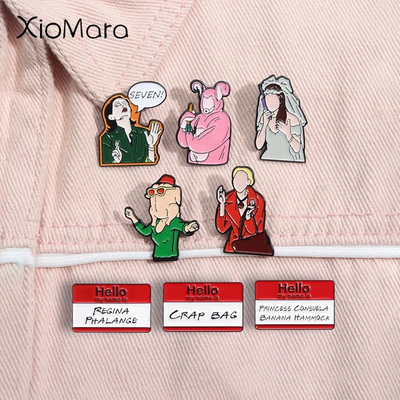 Collezione di programmi TV Friends Spille smaltate Spille per badge Anni '90 Spille classiche Sitcom Zaino con risvolto Distintivo Gioielli Regalo per i fan Amici