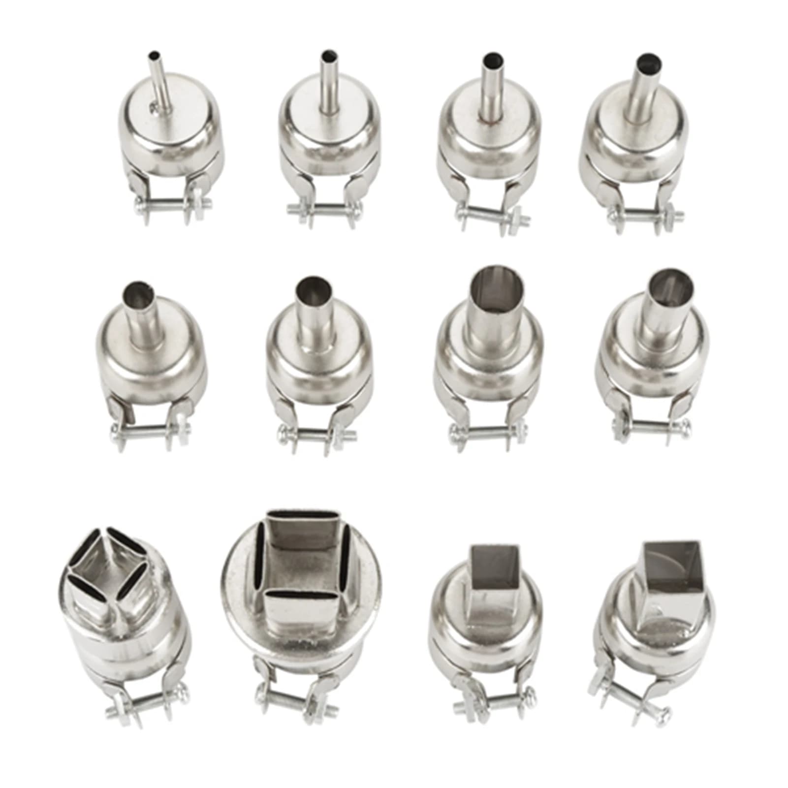 12pcs Heat Gun Nozzles Kit For 850 Hot Air Soldering Station Repair Tool Accessory