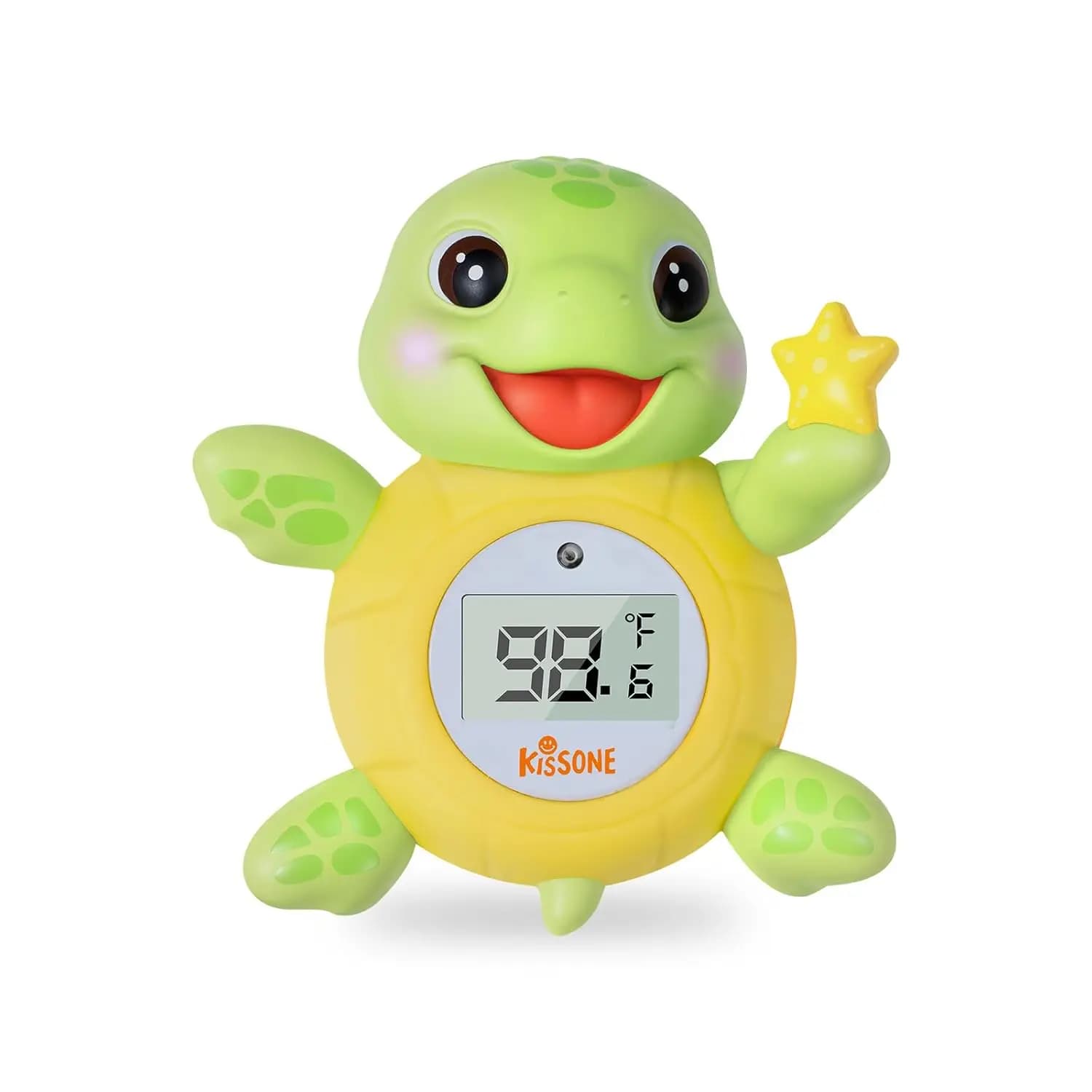 Termometro Digitale per il Bagno del Bambino con Giocattolo Tartaruga Galleggiante, Monitoraggio Sicuro della Temperatura dell'Acqua Senza BPA per Neonati e Bambini