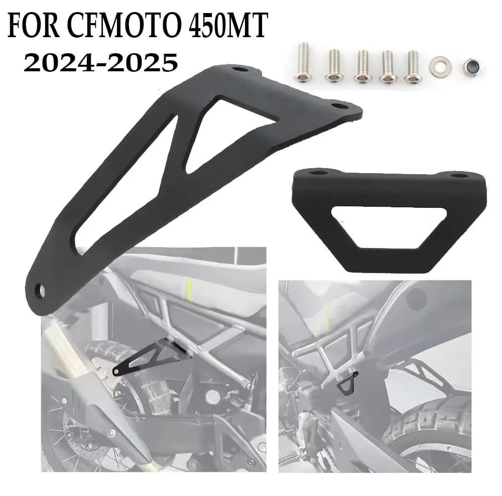 Moto Posteriore Poggiapiedi Piastra di Chiusura Moto 450MT Scarico Gancio Staffa Accessori Silenziatore Supporto Per MT450 IBEX 450 M