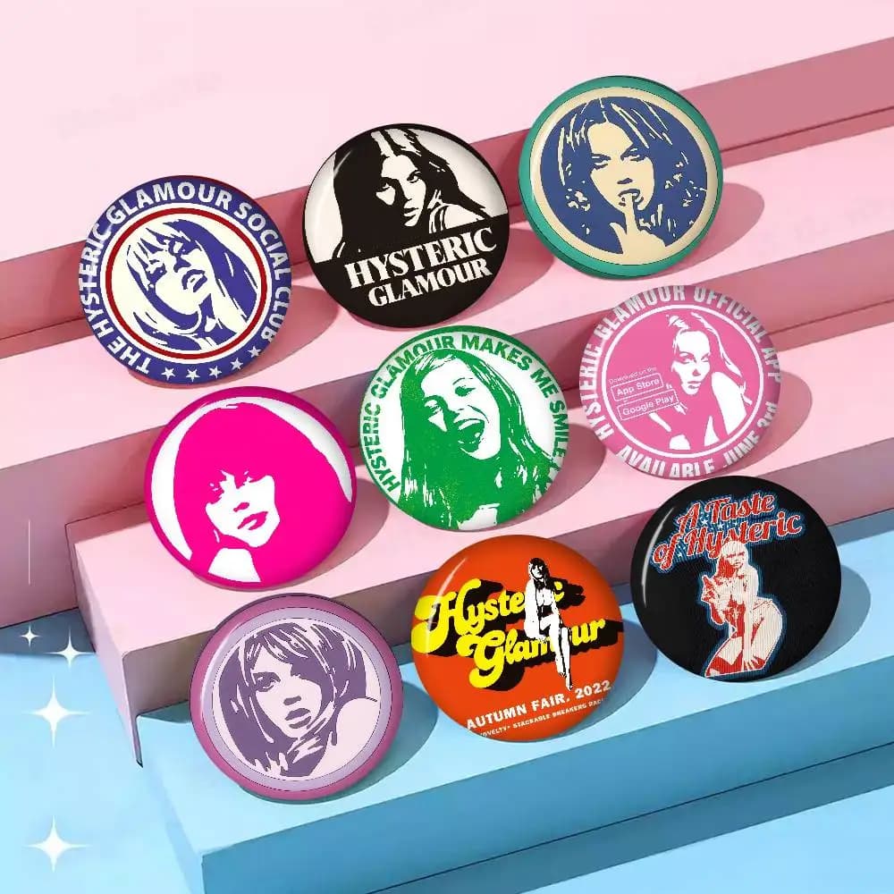 H-HystericS Glamour BRAND Spille creative in latta con icona animale, distintivi da risvolto per zaino, accessori pin