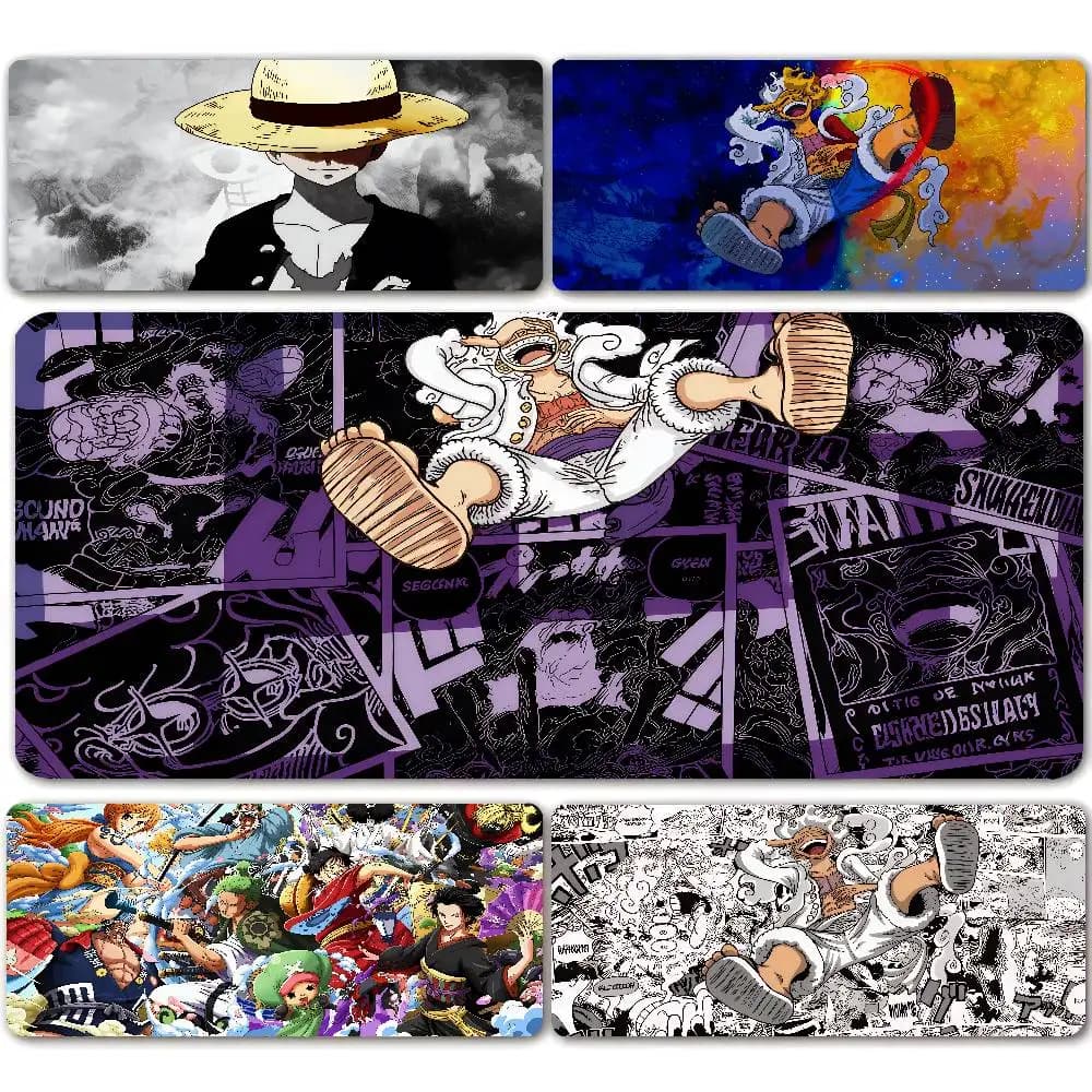 Anime Manga One Piece Mouse Pad Robin Luffy Zoro Sanji Nami Law Mousepad Computer Keyboard Pad Gaming Accessories XXL Desk Mat