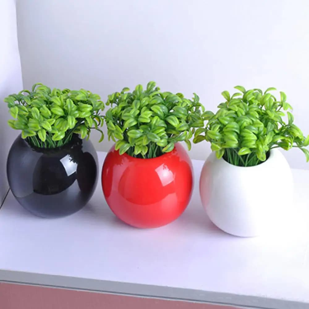 10 pcs artificial soy sprouts artificial plastic potted plant Home Office Table Desk Decor