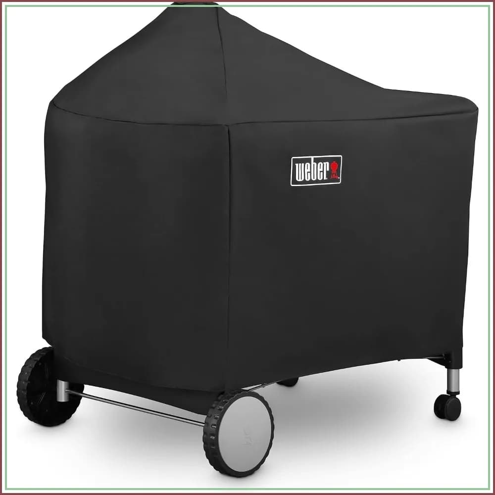 Durable 22" Charcoal Grill Cover – Heavy-Duty Polyester, Fits 2005-2025 Models, with Velcro Strap & Storage Pouch