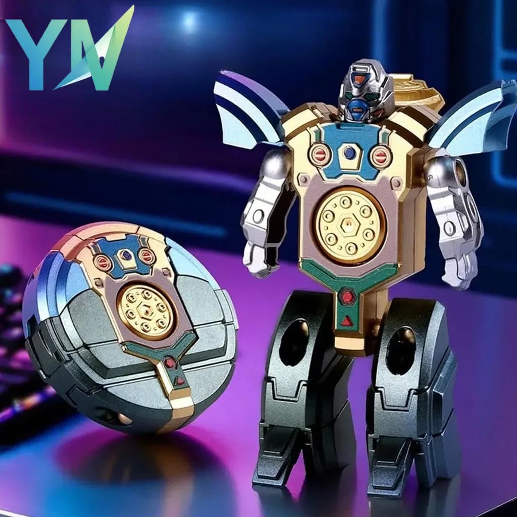 1-20 Pezzi Robot Trasformabile Fidget Spinner per Bambini, Giocattolo Antistress Sensoriale per Rilassamento, Concentrazione ADHD e Decompressione