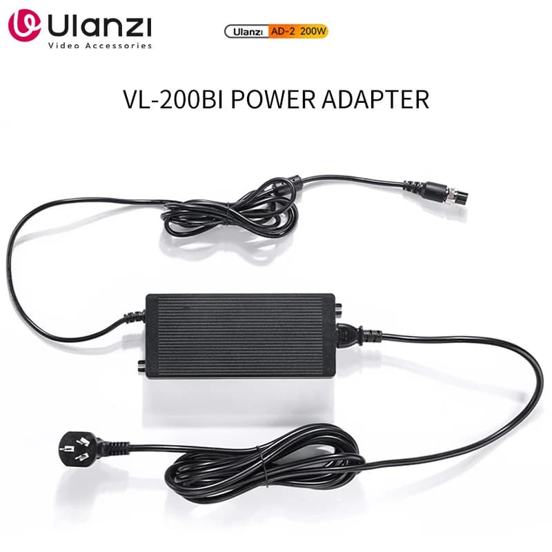 Adattatore di alimentazione per luce con attacco a V Ulanzi AD-2 da 200 W per luce COB Ulanzi VL-200Bi