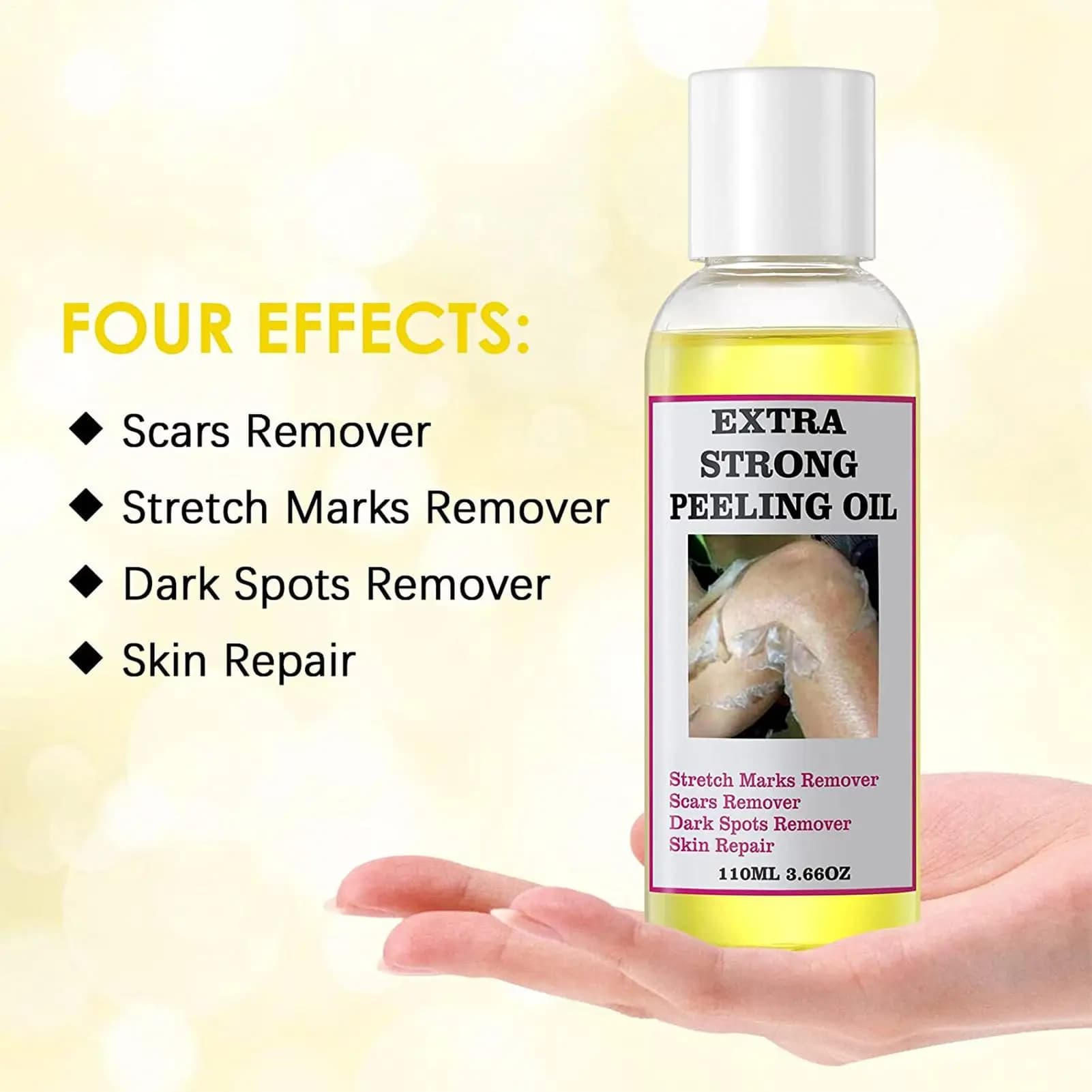 Exfoliating Yellow Skin Oil For Body Skin Moisturizing Nourishing Brightening Firming Moisturizing Massage Beauty Care Oil 110ml