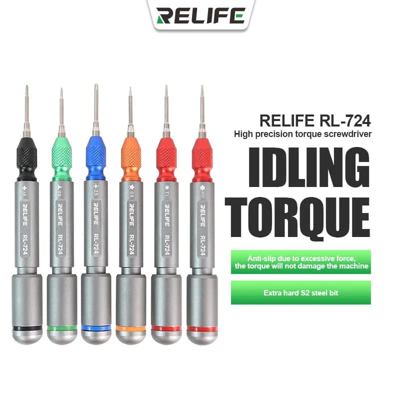 RELIFE RL-724-IP17 Cacciavite dinamometrico ad alta precisione Forte adsorbimento magnetico Smontaggio Strumento di manutenzione dell'attrezzatura del telefono