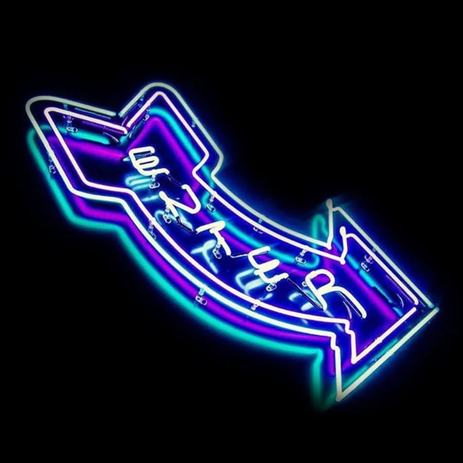 Entra insegna al Neon freccia destra birra insegna luminosa al Neon tubo di vetro stanza artigianale ristorante Hotel Club Decor negozio Display insegne al Neon