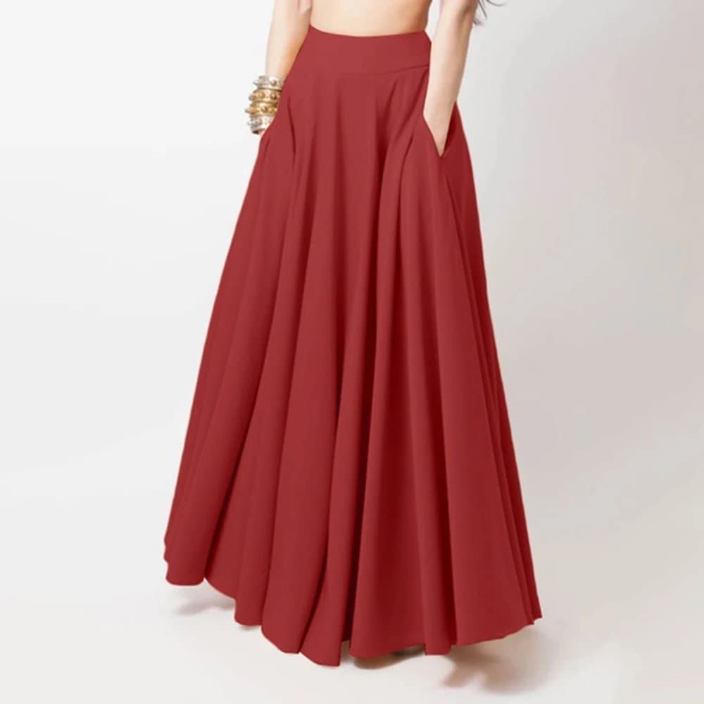 Versione coreana della nuova gonna a mezza gonna elastica in vita plus-size gonna lunga da donna a vita alta mostra gonna sottile con un'ampia gamma